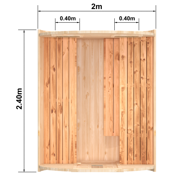 Fasssauna / Gartensauna / Banja / Round 2,4 m